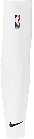 Nike Shooter Sleeve 2.0 NBA – Basketball Arm Sleeve – Kompressions Arm Sleeve für Shooting & Training, White/Black, L/XL