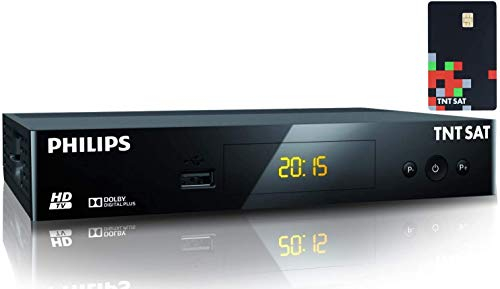 TNTSAT Decodeur TNT Satellite Recepteur Dsr 3231t + TNTSAT Carte - HD Astra (19,2°) / USB/HDMI / MPEG4 / Full HD / 1080P