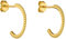 PURELEI® Olani Creolen (Gold, Silber, Rosegold), Damen Ohrringe aus langlebigem Edelstahl, Wasserfester Schmuck, 1,4cm Durchmesser (Gold)