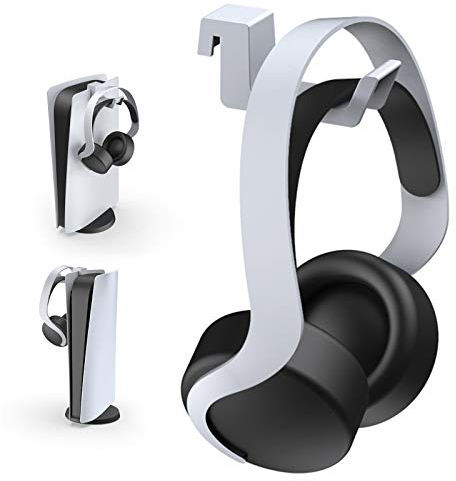 NexiGo Support Casque PS5, [Design de Minimaliste] Mini Support pour Casque avec Barre de Support, pour Casque de Jeu de Sony Playstation 5, Blanc