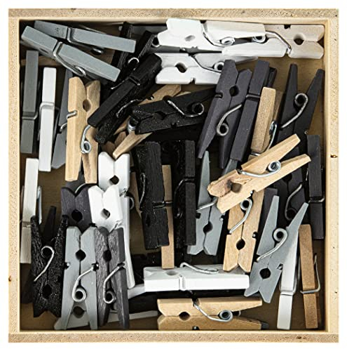 50 Mini-Wäscheklammern / Mini Clips / aus Holz