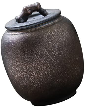 PRETYZOOM 1pezzi Barattolo Ceramica Vintage Per Caffè e Tè Contenitore Ermetico Per Cucina Design Elegante e Compatto Per Risparmio Spazio Facile Da Pulire e Duraturo