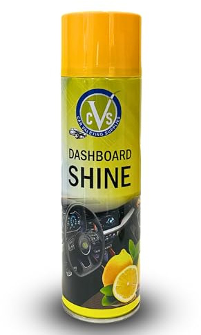 CVS2020.COM Car Dashboard Cleaner | 500-ml Silicone Spray - Cleans, Shines & Protects Car Interior Restores Luster | Interior Cleaner | Dashboard Restorer (LEMON, Pack of 1)