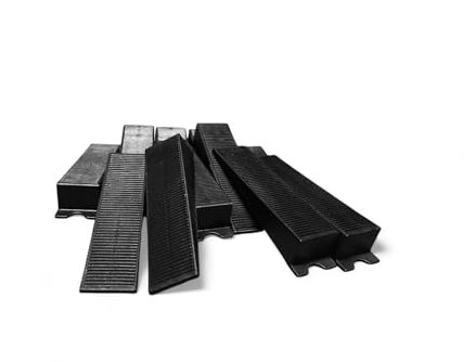 100 Stück im Paket Fliesenkeile, Farbe: Schwarz