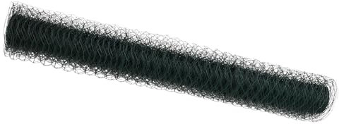 vidaxl Hexagon Metal Garden Fence Green - PVC Coated - Outdoor Weather-Resistant - 5000 x 0.09 x 100 cm - Lightweight Easy Installation