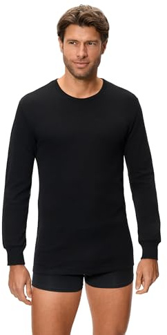 Abanderado Camiseta térmica de Manga Larga y Cuello Redondo Algodón de Invierno Hombre x1