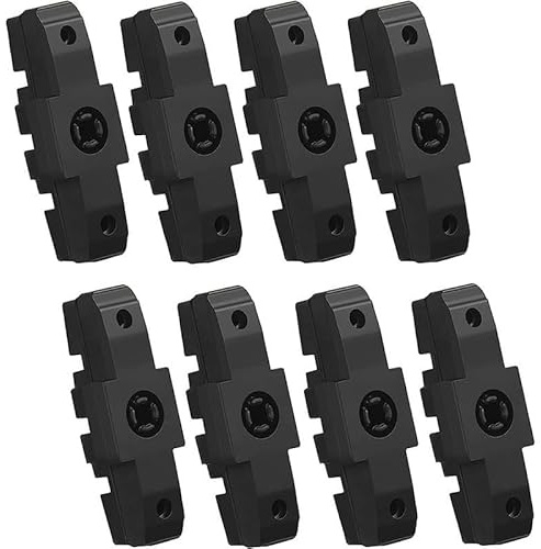 6/8 Pcs Bike Brake Shoes Pads, Lightweight 28 g Black Rubber for Reliable All-Weather Stopping Power, for HS11, HS22, HS24, HS33 Series Including RE, Urban, Trial, Firmtech and HSI, Easy to Install