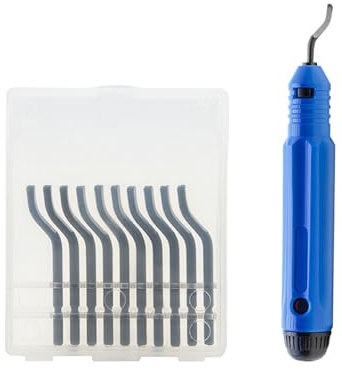 Juego de herramientas de desbarbado BS1010 para desbarbado para madera, metal, aluminio, acero, mango para quitar rebabas