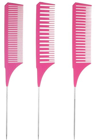 HJZHII 3PCS Highlighting Combs, Professional Hair Dye Comb