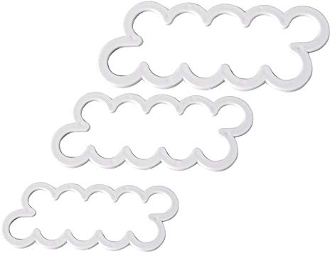 3Pcs 3D Rose Petal Cutter Cake Decorating Flower Fondant Mould