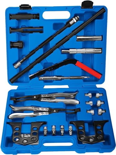 FreeTec Valve Spring Compressor Universal Car Engine Overhead Valve Spring Compressor Stem Seal Remover Installer Tool Kit