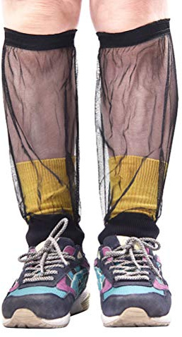 BESPORTBLE Anti Mosquito Mesh Net Leg Gaiters Sleeves Feet Protector Support Bug Pants for Outdoor Fishing Hunting Jungle