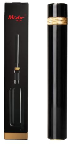 Mr.do Tire Bouchon Portable Poche Pompe à air Ouvre Bouteille de Vin Or