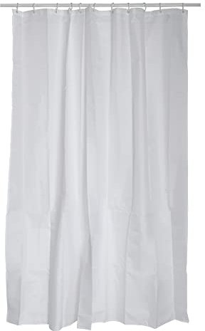 MSV Anti-Schimmel Duschvorhang - Anti-Bakteriell, waschbar, wasserdicht, Polyester, 120x200cm Weiß