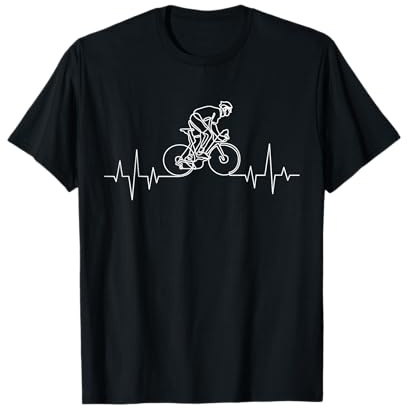 Bicicleta Latido de corazón con Bicicleta o Ciclista, Regalo Divertido Camiseta