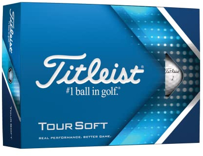 Titleist Tour Soft Bolas DE Golf, Adultos Unisex, Blanco, Talla única