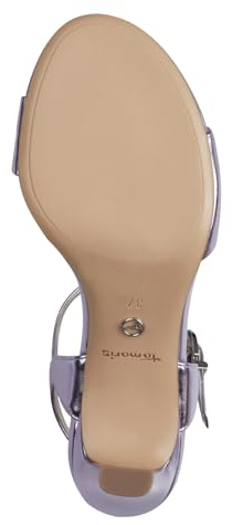 Tamaris Damen Sandalen mit Absatz Vegan Stilettoabsatz; LAVENDER/lila; 37