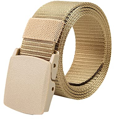 XIUH Kürzbar Stoffgürtel Segeltuch-GürtelJeansgürtel Leder-Gürtel für HerrenUnisex stufenloser Canvasgürtel Canvas BeltAnzug Business Kleidung Herren-Gürtel