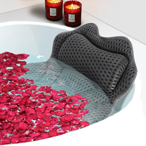 NDLLGOF Bath Pillow Night Blue L with Suction Cups, Bath Pillow Test Winner