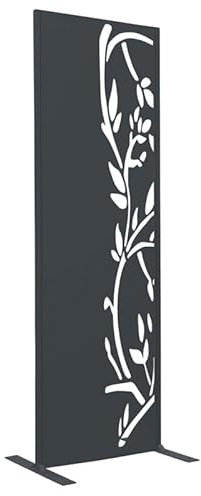IDMarket - Panneau décoratif Universel 150 x 50 cm LIS Gris Semi ajouré sur Le côté