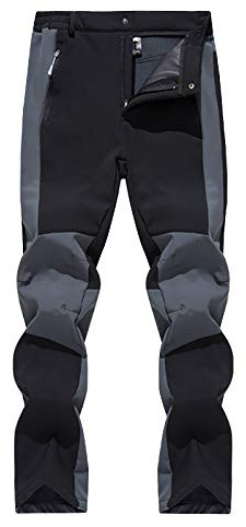 Pantalones de esquí para mujer, impermeables, con forro polar cálido, pantalones de esquí resistentes al agua, con bolsillos con cremallera, pantalones de senderismo cálidos para invierno al aire