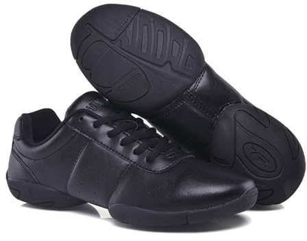 Hixingo 2024 Zapatillas de Deporte Jazz para Mujeres, Tejer Volando Zapatos de Baile Antideslizantes Baile Sneaker Ligeros y Transpirables para Fitness y Entrenamiento de Danza
