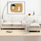 Ymkua Couch L Form Sofa, Ecksofa mit Stauraum und USB-Ladeanschluss,Eckcouch mit Leselampe, Modern 3 Sitzer Sofa mit hocker und Getränkehalter für Wohnzimmer, Wohnung, 248x154x84 cm (Beige)