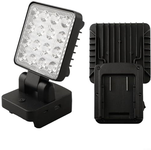 LUCKCDUO Praktische schnurlose Taschenlampen-Arbeitsleuchte für Worx-Akku-Modelle mit Nutzungsoptionen und intelligenten Steuerungen