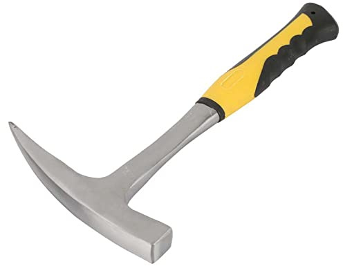 ZDETGU Double Head Brick Hammer High Carbon Steel Duckbill Hammer for Geological Survey, Masonry, and Construction Work, Flat Mouth Design for Striking, Heat (Small)
