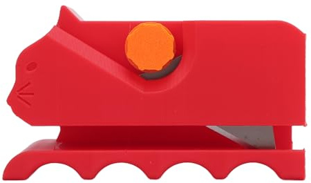 AUNMAS Taglierina per Strisce di Cartone, Taglierina per Cartone in ABS Stampato in 3D con Impostazioni di Taglio Regolabili, Impugnatura Ergonomica, Strumento Compatto Fai-da-Te per la (Rosso)