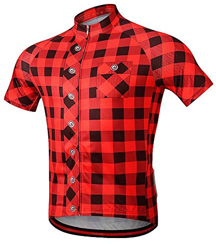 MOXILYN Herren Radtrikot Full Zip Reitbekleidung Mountainbike Tops Quick Dry - Bike Shirts, C31-rr-1, XX-Large