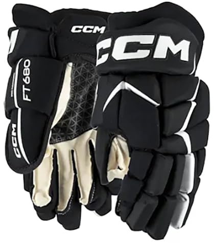 CCM Jetspeed FT680 ishockeyhandskar senior (svart/vit, storlek: 15)
