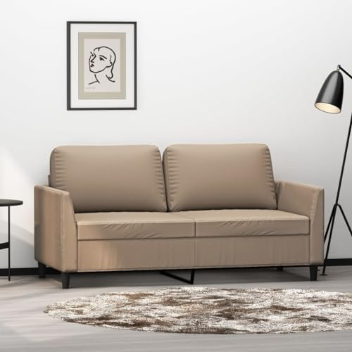 LAPOOH Sofá de 2 plazas de Cuero sintético Color Capuchino 140 cm, Sofas De Salon, Hogar Sofa, Muebles Salon, Sofa Relax, Sofá Moderno - 359337