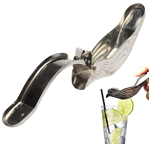 Lambo Presse Citron INOX Oiseau, Presse Citron en Forme D'oiseau, Presse Citron Quartier INOX Forme Oiseau,Cuisine Portable pour Appliquer, Crevettes Saumon Légumes Poulet Boeuf