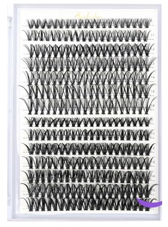 Wimpernverlängerung Kit - Natürliche DIY Cluster Wimpern 280pcs (30D+40D-MIX 9-16MM) für einen natürlichen Look