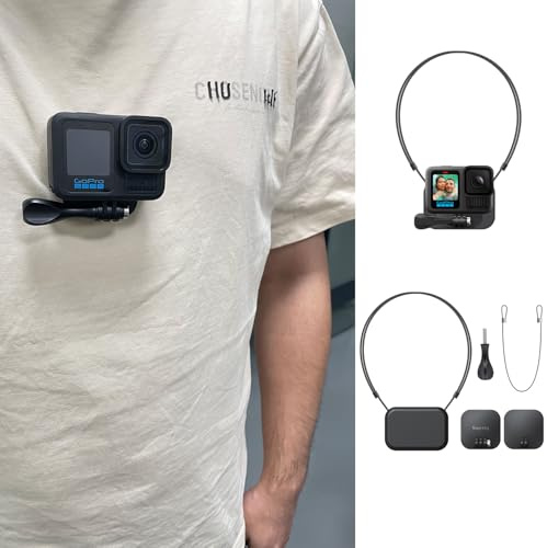 Suptig Magnetische Halterung, Brusthalterung für GoPro Hero 13, Hero 12/11/10/9/8/7, GoPro Max2, DJI Osmo Action 5/4/3, Akaso, Insta 360 Action-Kamera.