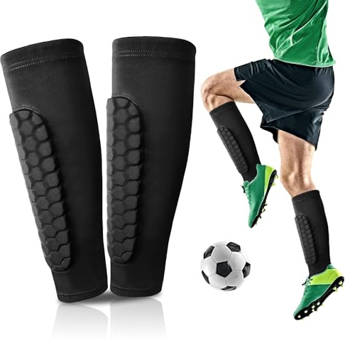 Zikenis 1 Paire de Protège-Tibias de Football, Ski Shin Guards, (M)