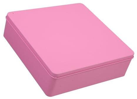 GALPADA Scatola in Latta Per Biscotti Con Coperchio Contenitore Di Metallo Piccolo Per Caramelle Snack e Oggetti Latta Quadrata Resistente Per Uso Domestico