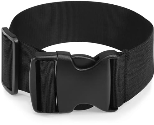 VANZACK Estensione del marsupio della cintura: Cinghia elastica regolabile Per Marsupio Bagagli Borse Scuola Borse a Tracolla (Nero), Nero , 50.00X5.00X1.00CM, moderno