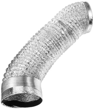 Homoyoyo Manguera Flexible para de Chimenea Tubo de Ventilación para Campana Extractora Resistente Altas Temperaturas Fácil Instalación Longitud Accesorio para Cocina y Baño