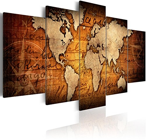 B&D XXL - Akustikbild 225x112 cm Bilder mit Akustikschaumstoff Hochleistungsschallabsorber Schallschutz Leinwandbild XXL 5 tlg Wandbild k-A-0062-b-n