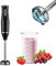 Megawise High-Power Hand Blender – 400W Max Power with Versatile 3-in-1 Attachments (Blending Shaft, Whisk, Chopper); Ergonomic Design with Adjustable Speed Control; Easy to Clean and Maintain (Black)