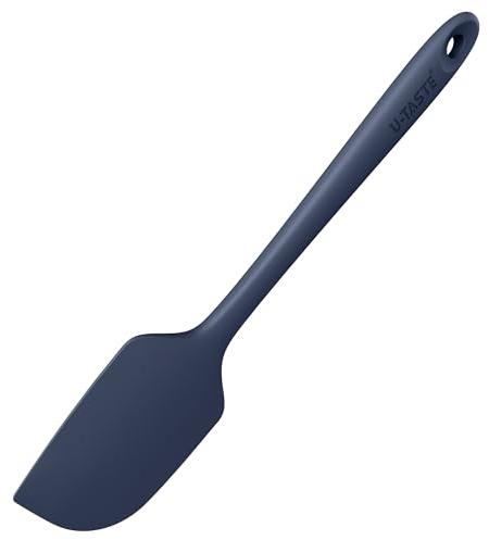 U-Taste Spatola Flessibile Grande in Silicone: 250℃ Resistente al Calore Spatola di Gomma Raschietto Antiaderente, Utensile da Cucina per Miscelazione Raschiare(29cm, Blu notte)