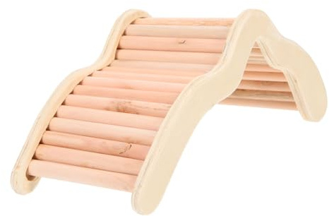 Générique Jouet Bois pour Hamster avec Échelle Et Pont Accessoire De Jeu pour Rongeurs pour Exercice Et Entraînement des Petits Animaux
