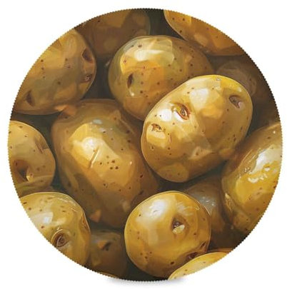 Manteles individuales redondos de yute reutilizables, manteles individuales de pizarra, manteles individuales lavables de plástico, juego de platos de mesa de comedor, decoración impermeable, juego de