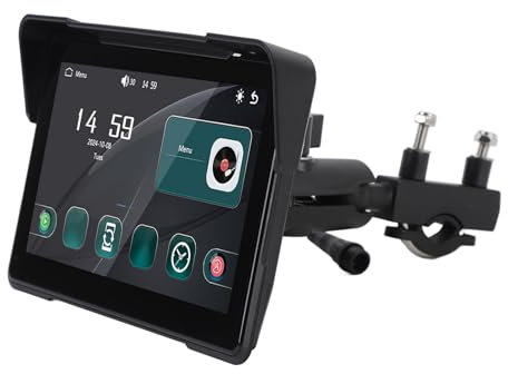 Motorcycle Navigator 7 Inch Waterproofing Touchscreen Portable for Carplay for Android Auto GPS Navigation System for Motorbike