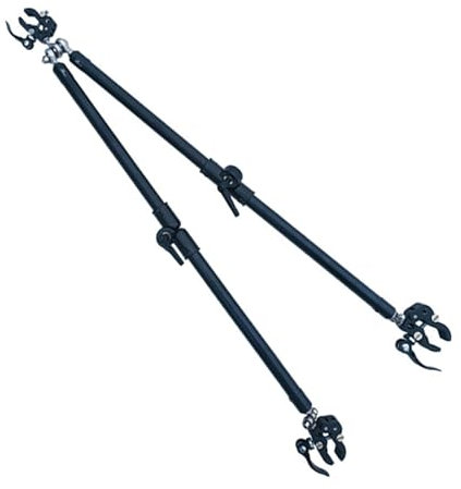 Baoblaze Attelage de remorque Pliable en Aluminium pour vélo, Montage Simple et Portable, 63 cm de Long, pour Chariot de Camping, Pinces en Aluminium