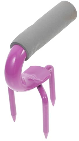 DIYEAH Outil de Jardinage Manuel pour Ameublir Le Sol avec Fourche à Trois Dents Cultivateur Polyvalent pour Labour et Aération Uniforme Outil Manuel pour Potagers et Terres Agricoles