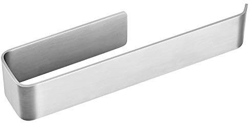 JS Towel Holder Self Adhesive Hand Towel Ring Stainless Steel 25cm/9.8inch Tea Towel Holders Wall Mounted Hand Towel Rails for Kitchen Bathroom