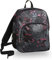 Invicta S.P.A. Benin M Rucksack, Dark Bloom, schwarz, 28 l, Doppelfach, Schule und Freizeit, Einheitsgröße